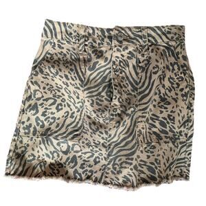 Forever 21 Animal Print Mini Skirt